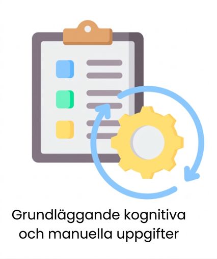 Minskad efterfrågan på kognitiva och manuella färdigheter