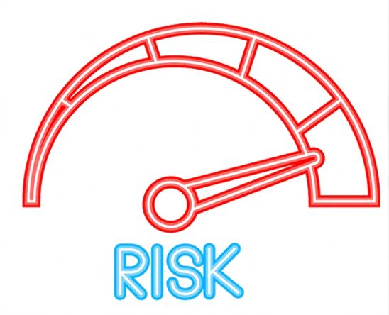 Indikator som visar risknivå