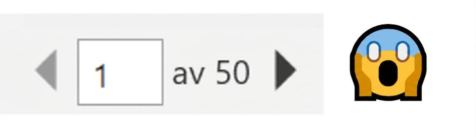 Utskrift på 50 sidor och en rädd emotikon