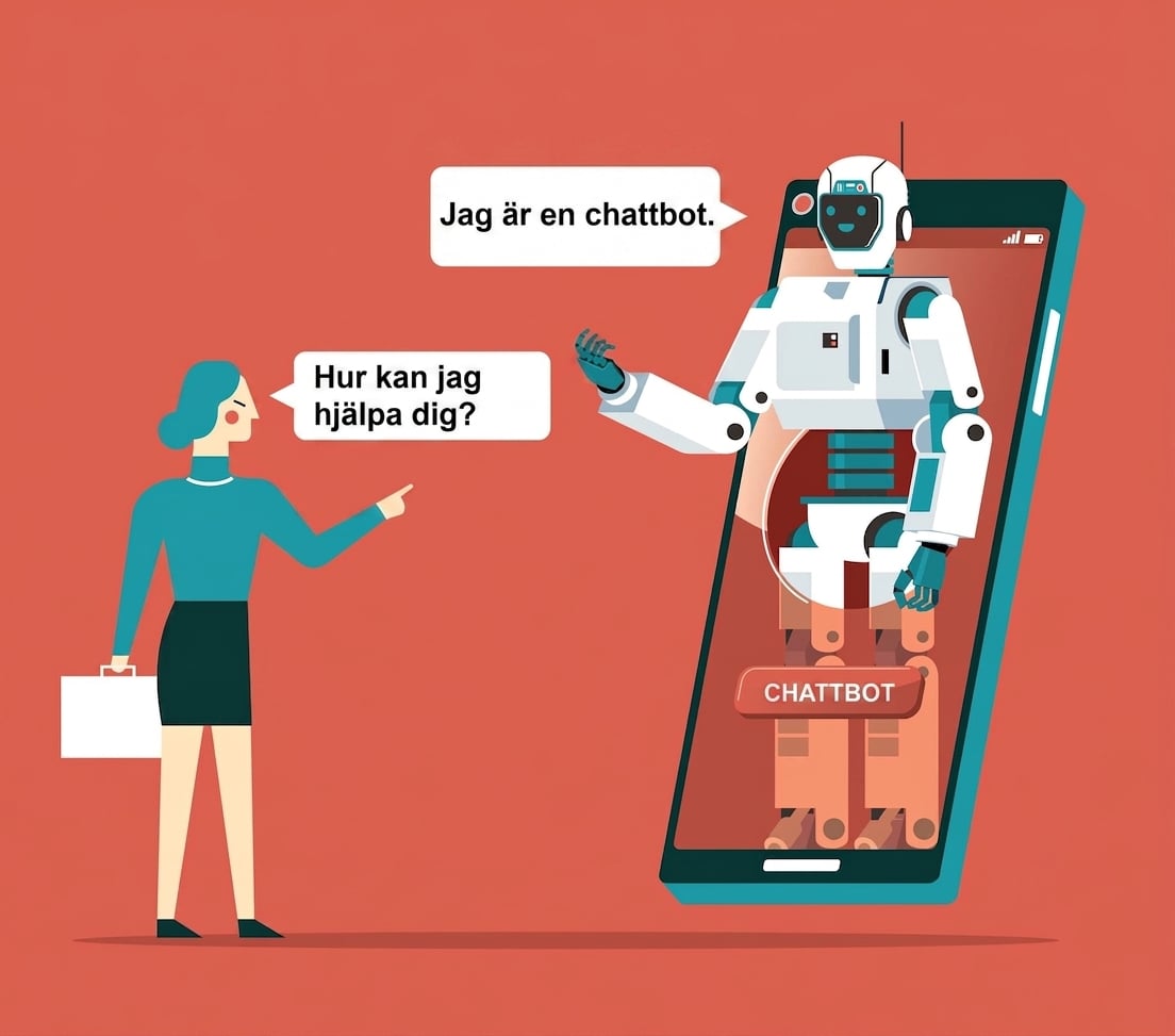 Exempel på en AI-chattbot