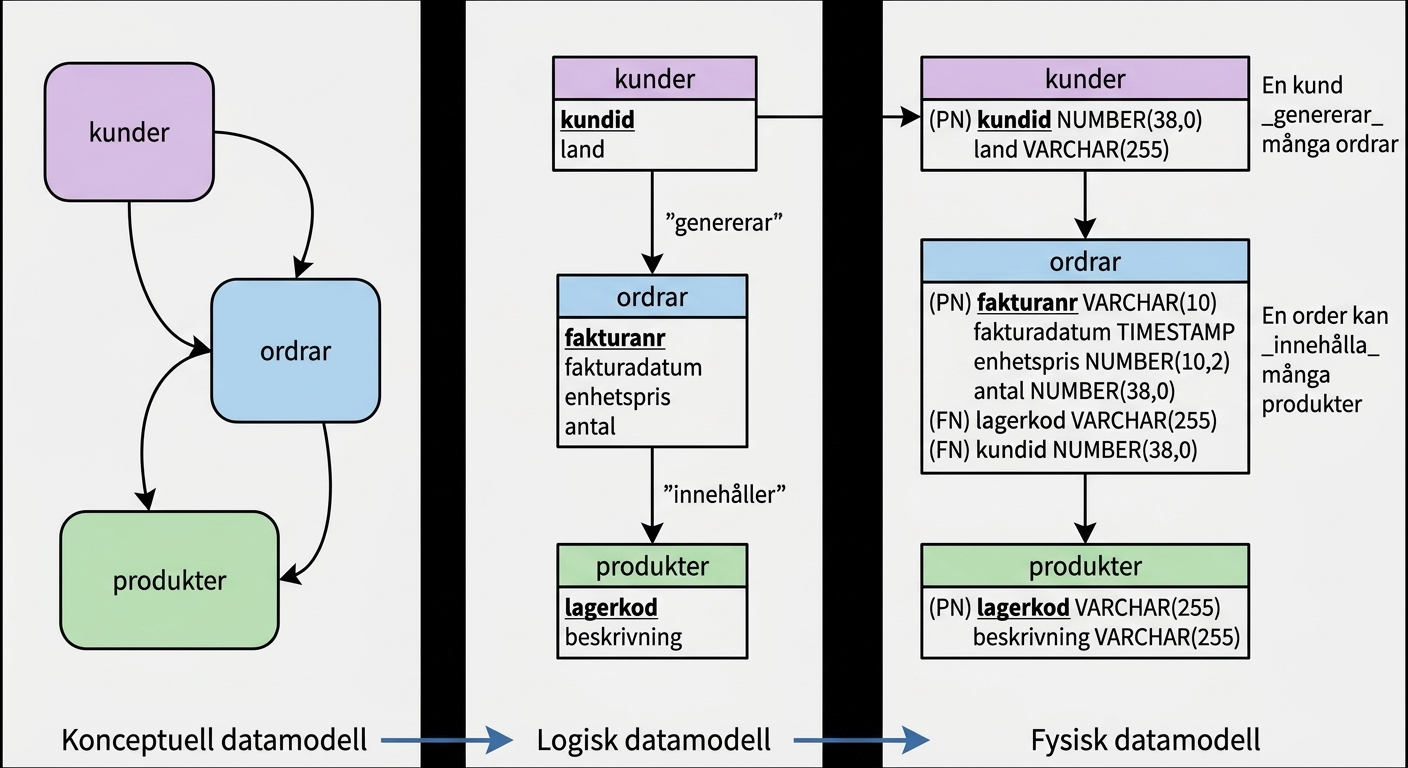 Typer av datamodeller