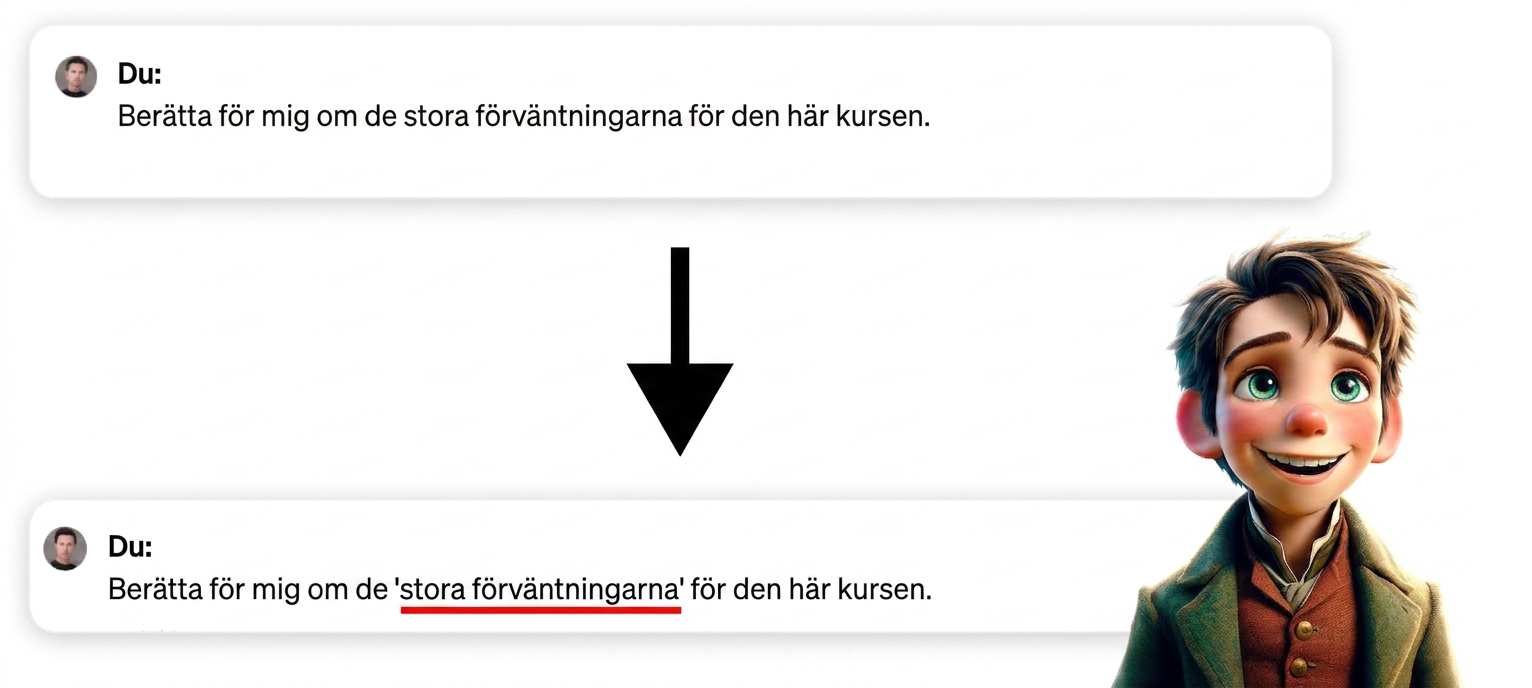 Berätta om "Great Expectations" för den här kursen