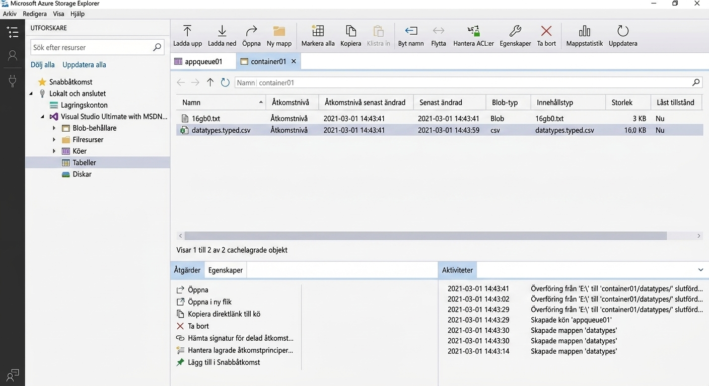 Azure Storage Explorer