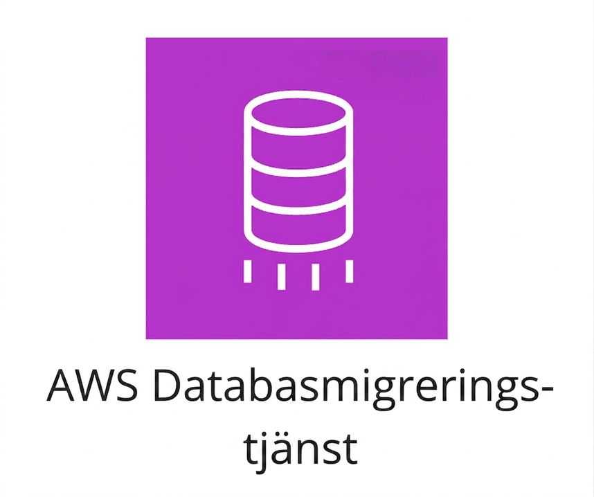 En ikon som visar AWS Database Migration Service.