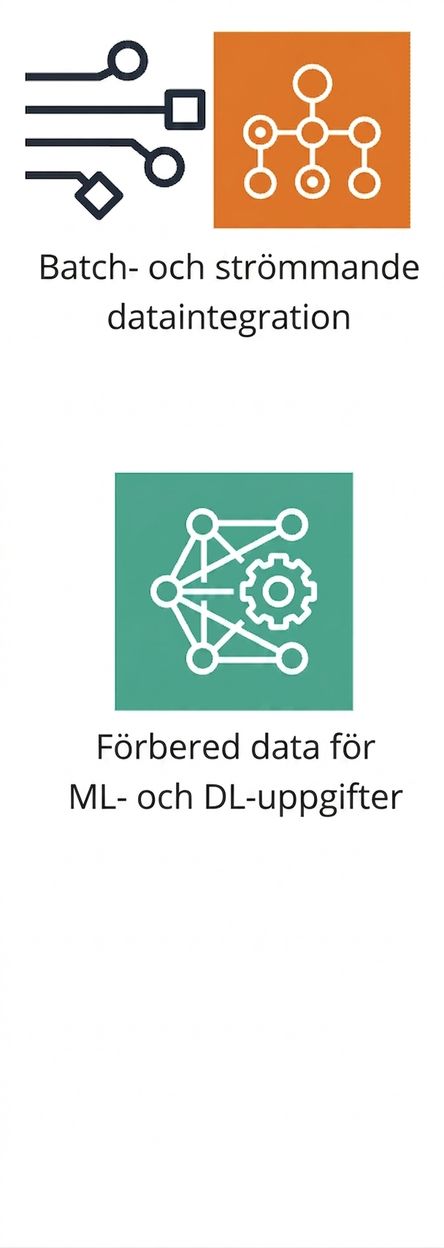En ikon som visar dataförberedelse för ML.