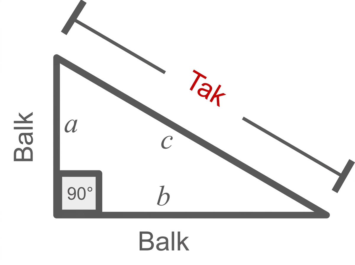 Roof beam calculation diagram