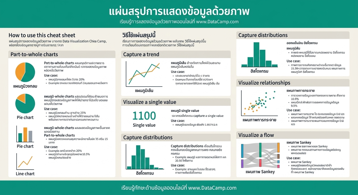 สรุปการสร้างภาพข้อมูล