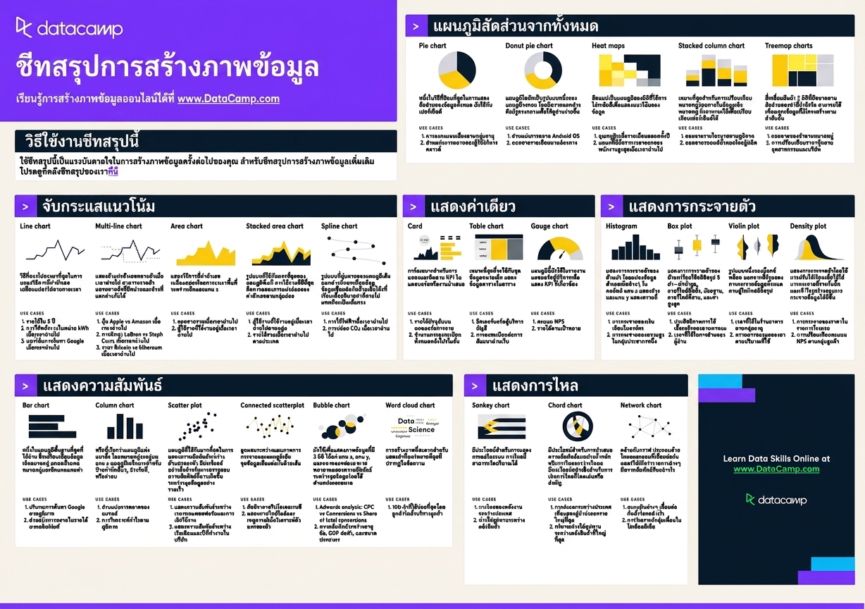 สรุปการสร้างภาพข้อมูล