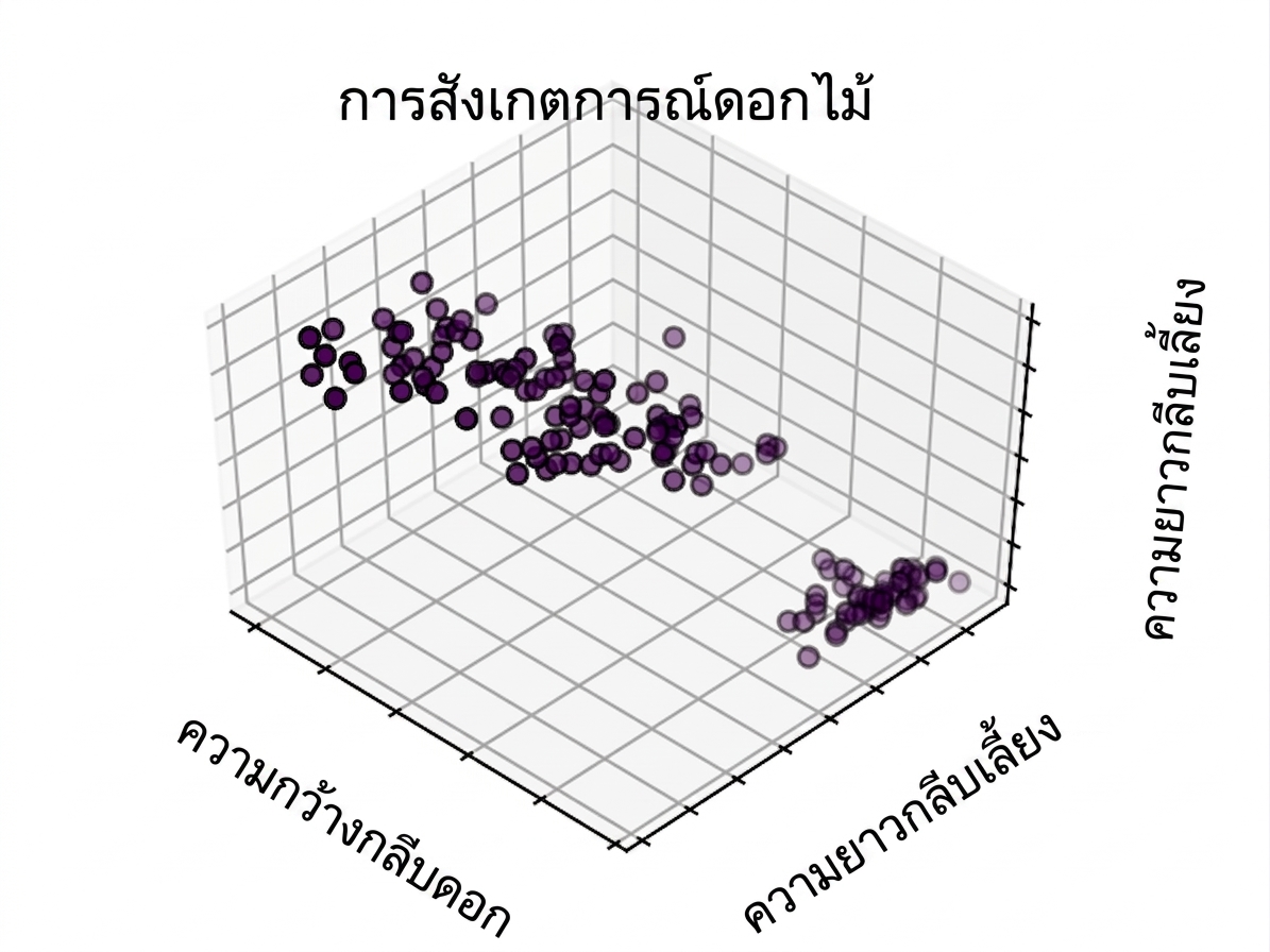 ข้อมูลการสังเกตดอกไม้
