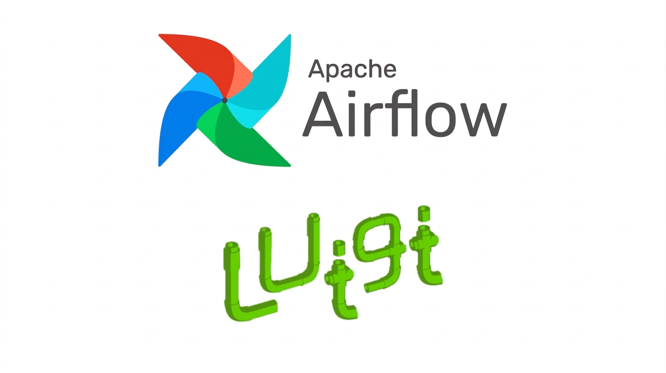 โลโก้ Airflow และ Luigi