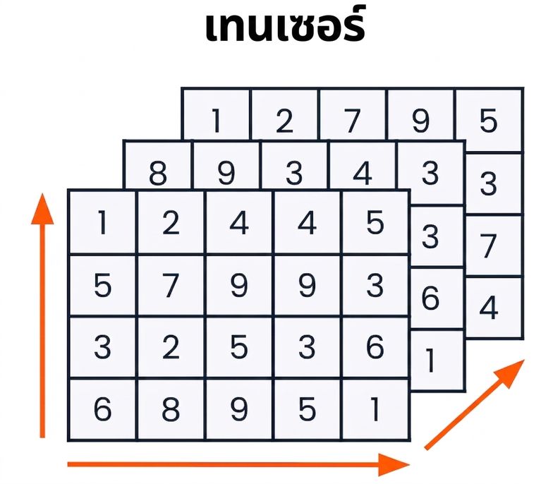 ภาพแสดงเทนเซอร์
