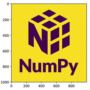 กราฟแสดงค่าสีแดงจากโลโก้ของ NumPy