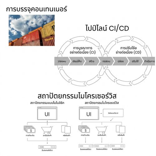 สถาปัตยกรรม Microservice ในขั้นตอนการนำไปใช้งาน