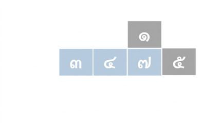 ภาพแสดงรายการตัวเลขที่ยังไม่เรียงลำดับ สมาชิกตัวที่หนึ่ง สอง และสามถูกไฮไลต์สีน้ำเงิน สมาชิกตัวที่สามถูกยกขึ้นเหนือตัวอื่น สมาชิกตัวที่สาม สอง และหนึ่งถูกเลื่อนไปทางขวา