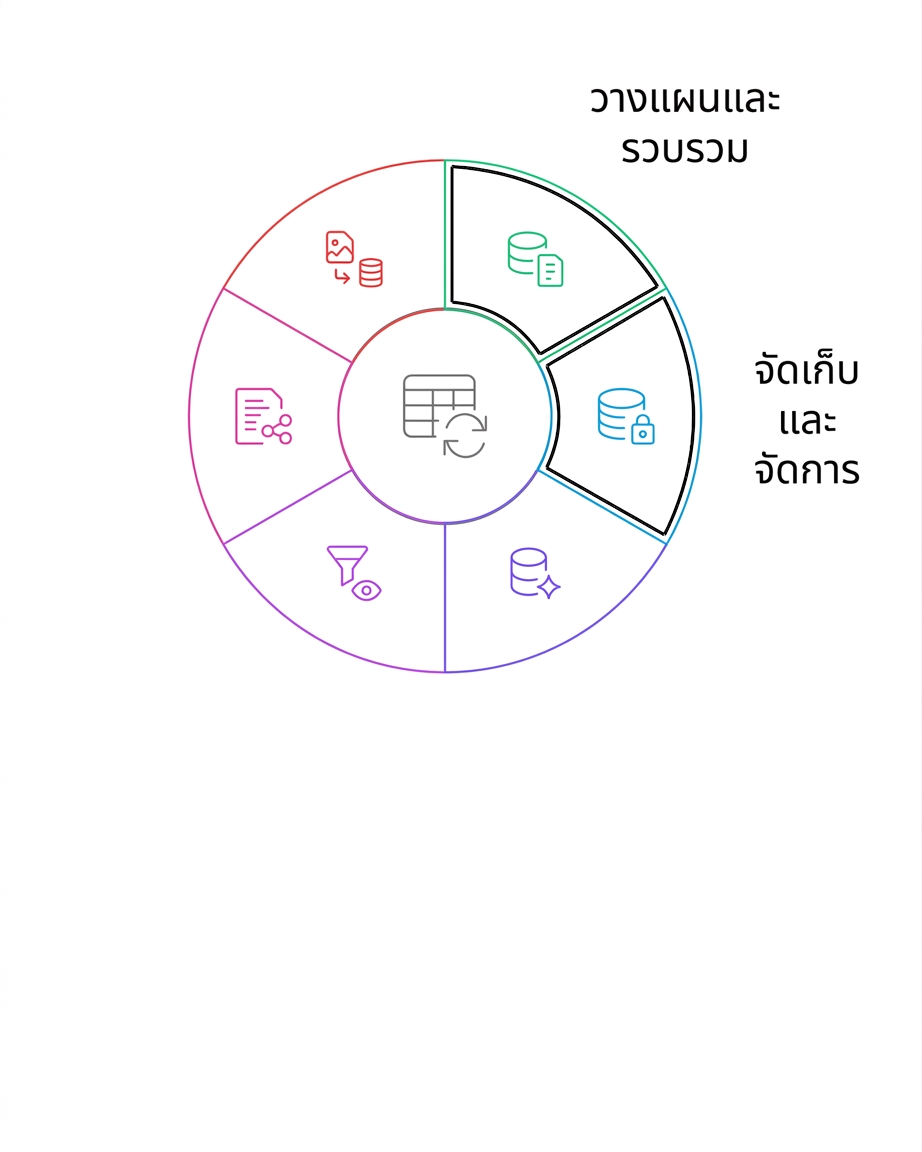 การจัดเก็บและจัดการในวงจรชีวิตของข้อมูล