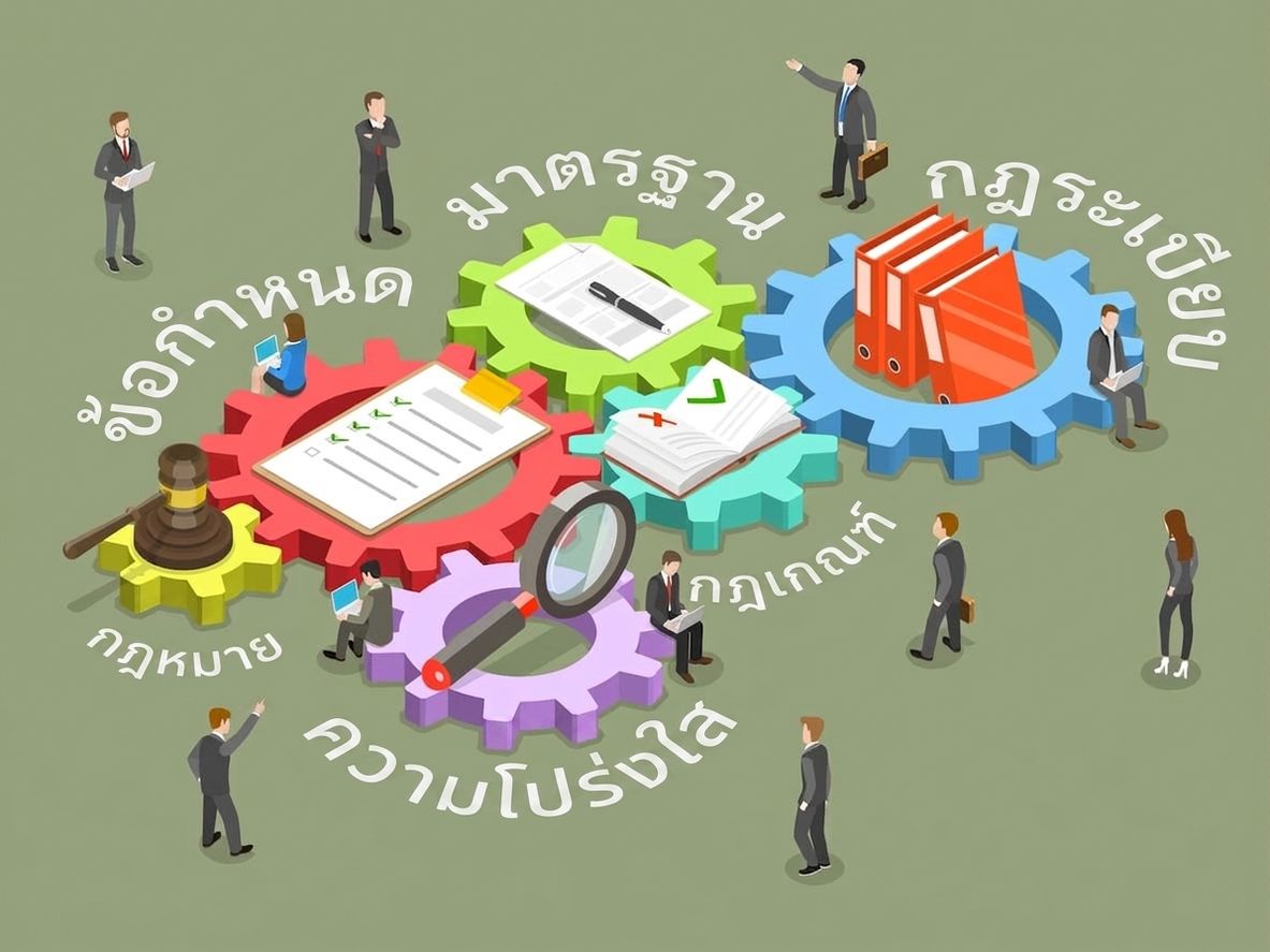 ภาพประกอบการปฏิบัติตามกฎระเบียบ