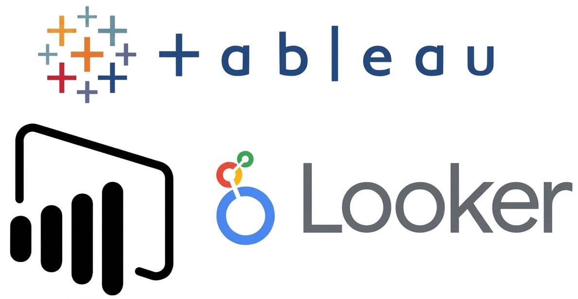 โลโก้ของ Tableau, Power BI และ BigQuery