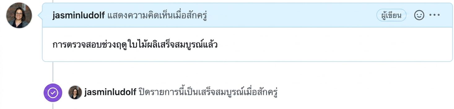 มุมมอง Issue ที่ปิดแล้ว