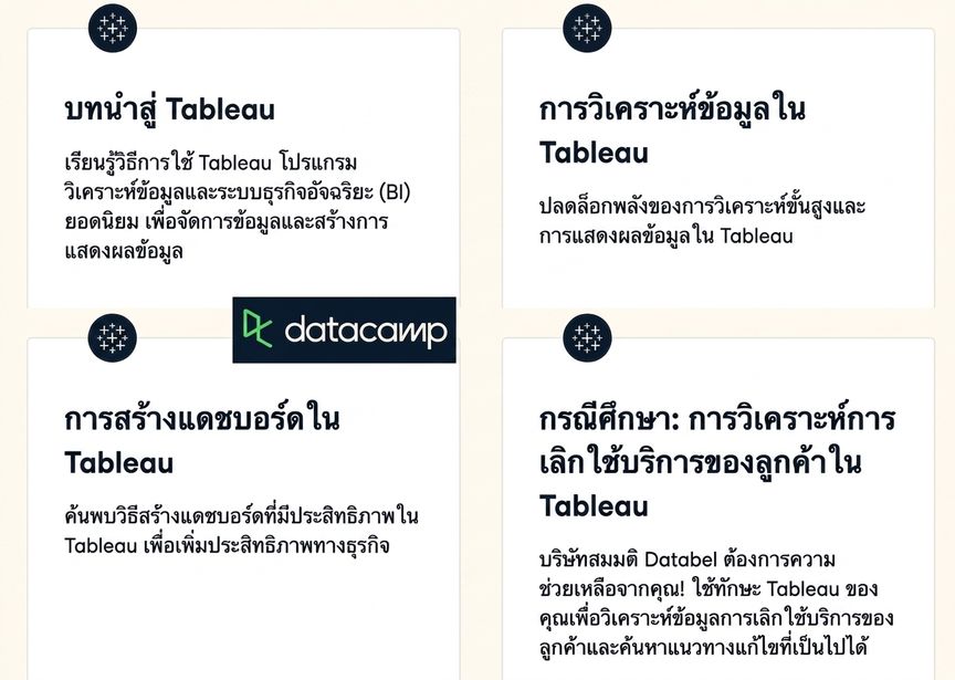 tableau courses