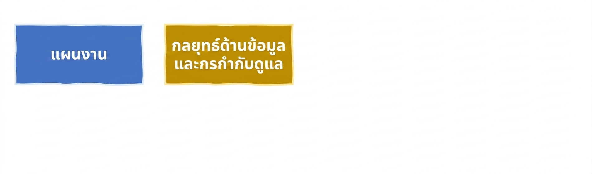 กลยุทธ์และการกำกับดูแลข้อมูล
