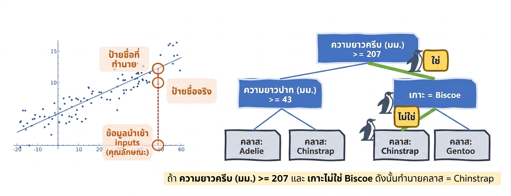 Linear regression และ decision tree