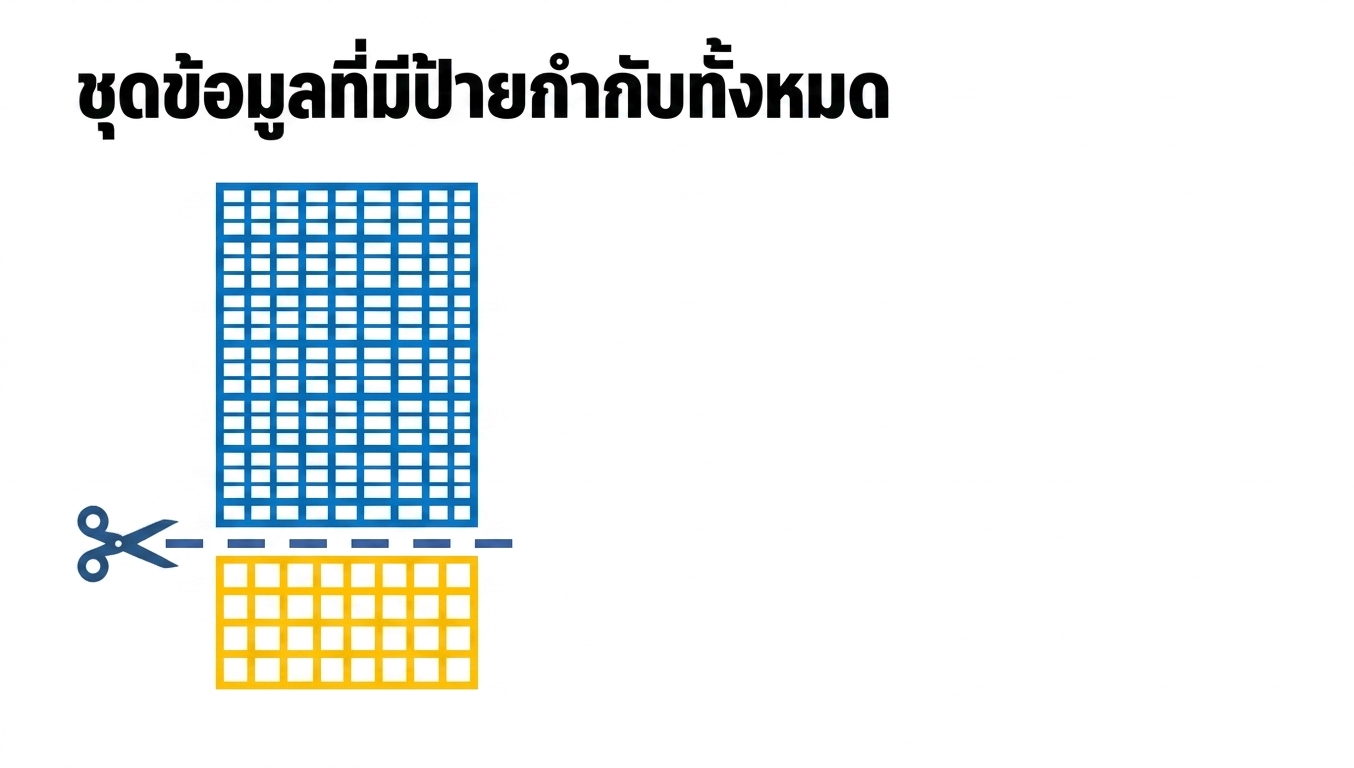 ข้อมูล training และ validation