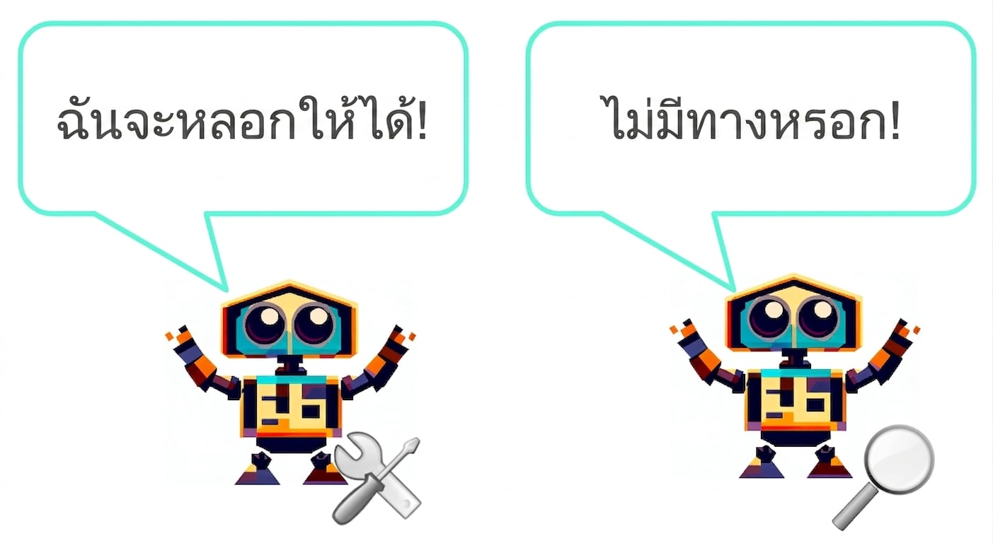 ภาพแสดงอัลกอริทึม generator ที่ท้าทายอัลกอริทึม discriminator ให้จำแนกภาพสุนัขที่ม้วนตัวและดูคล้ายเบเกิลหลายภาพ
