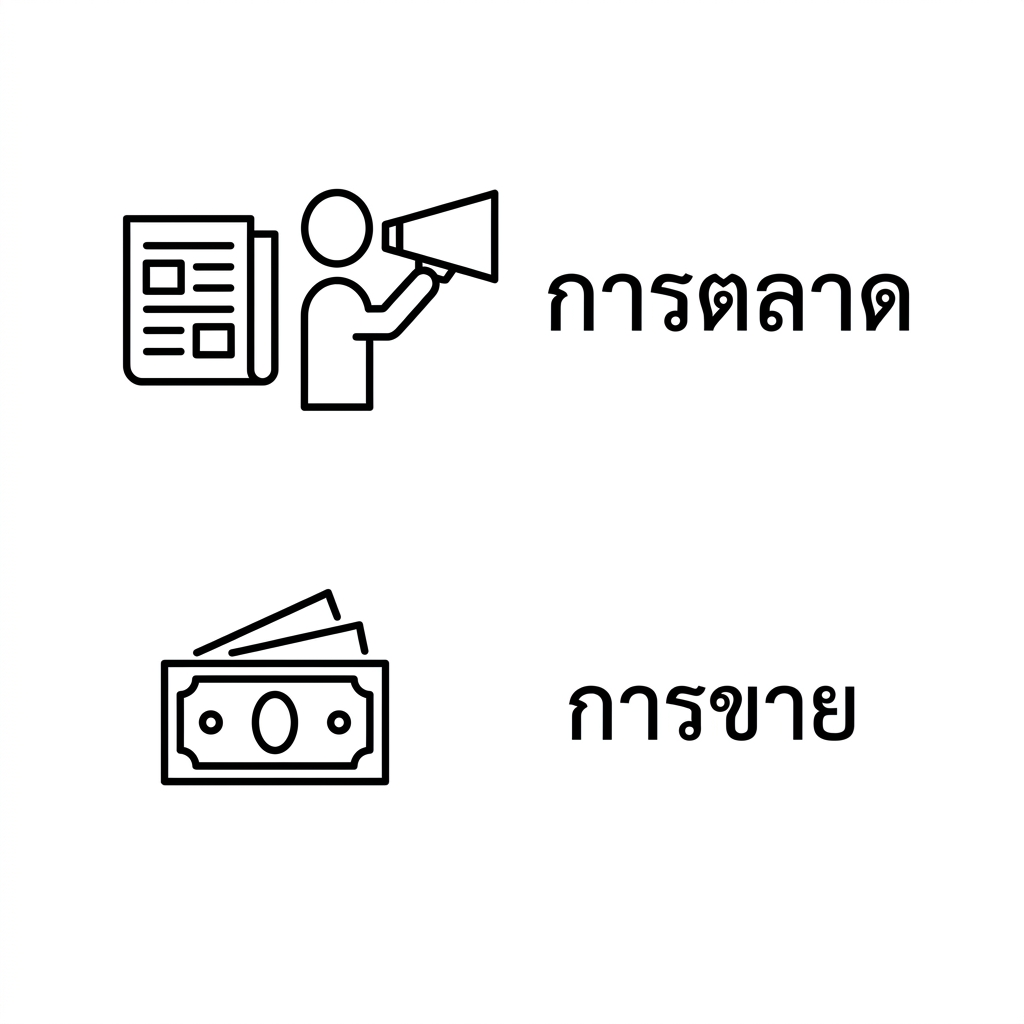 การตลาด การขาย