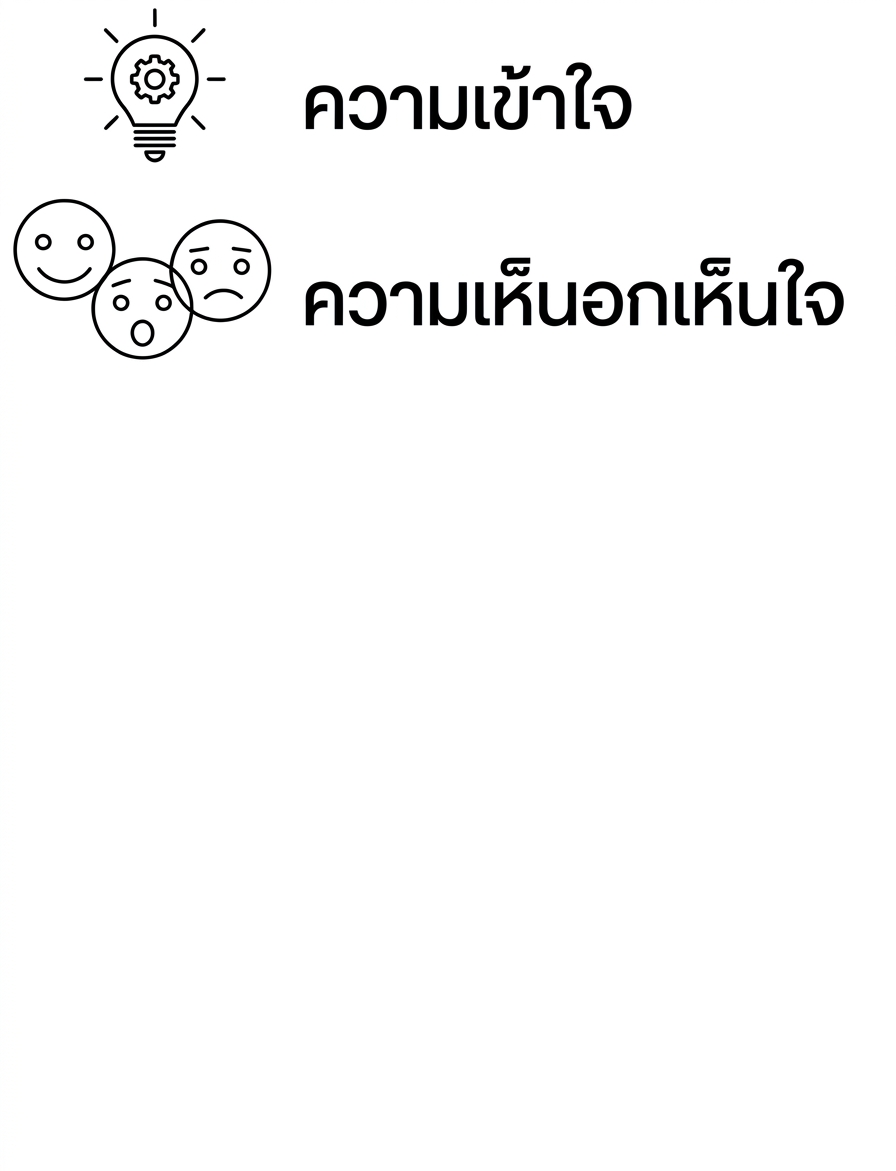 ความเข้าใจ ความเห็นอกเห็นใจ