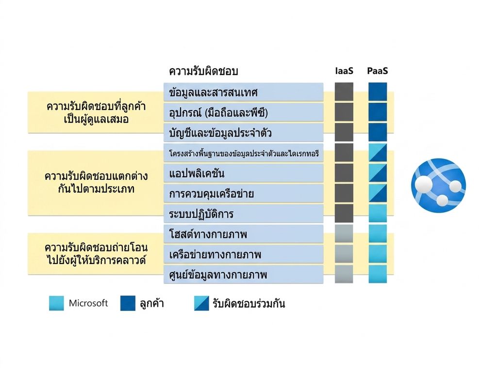 ความรับผิดชอบของ Platform as a Service