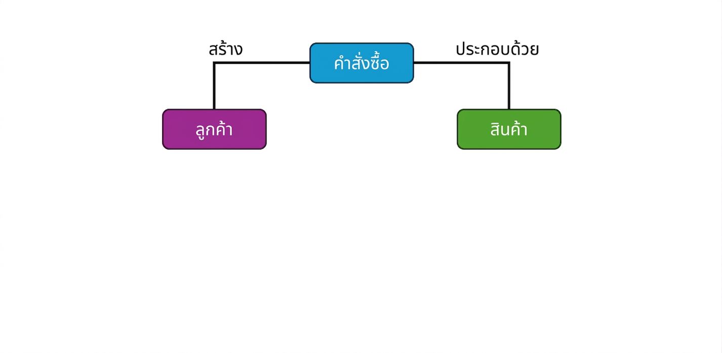 Conceptual model ความสัมพันธ์ระหว่าง entity