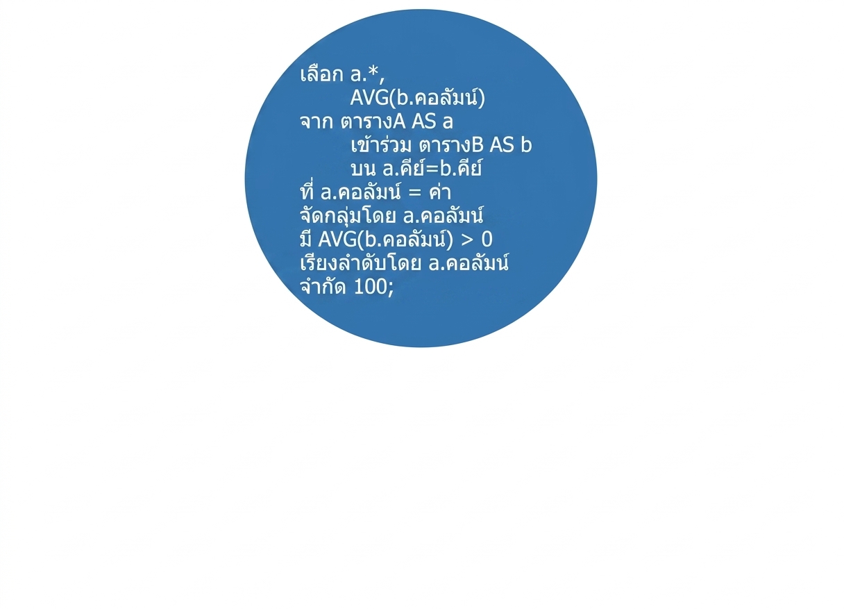 ลำดับการประมวลผลคิวรี แบบเต็ม