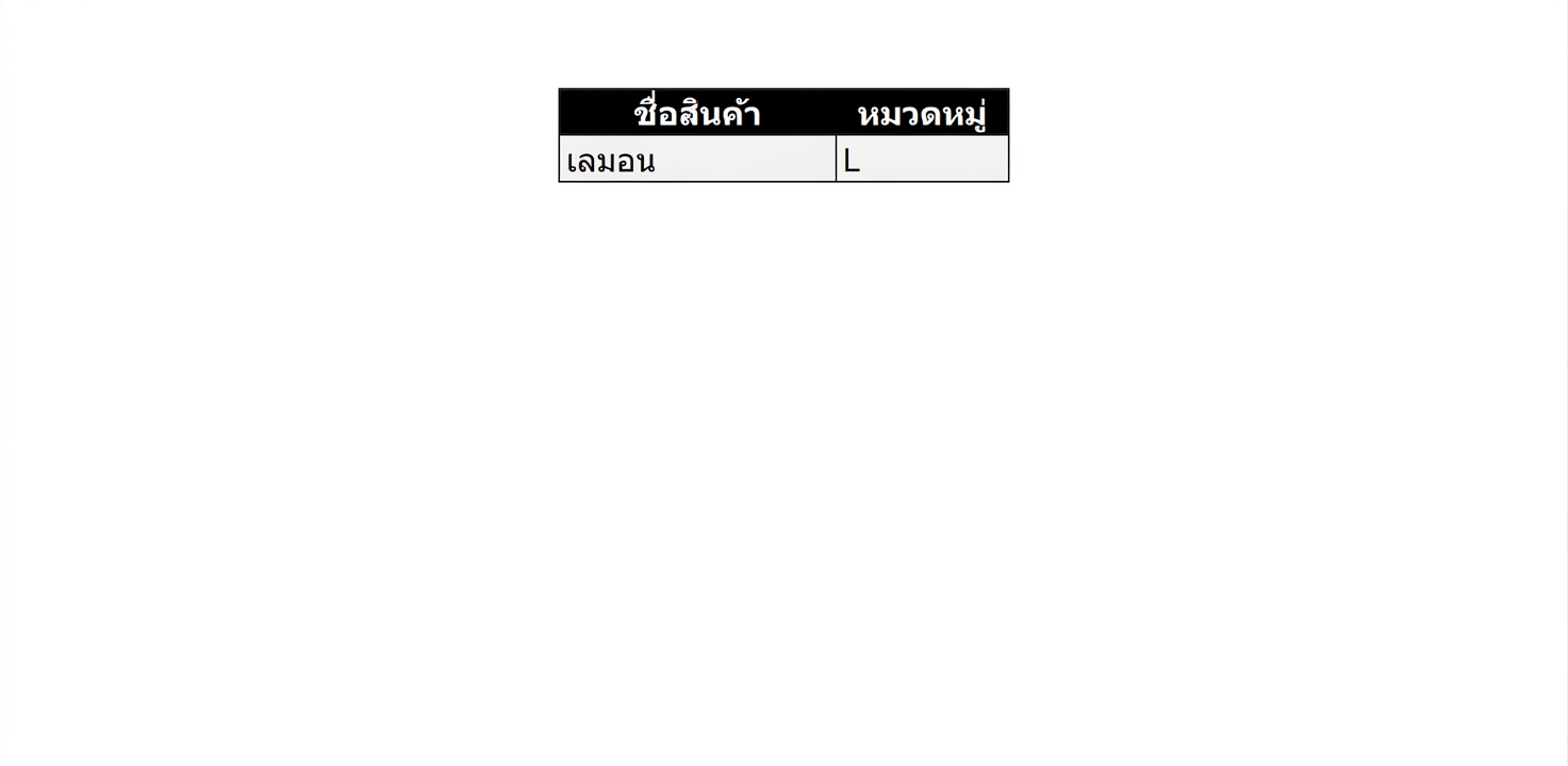 รายการสินค้าในหมวดหมู่ L