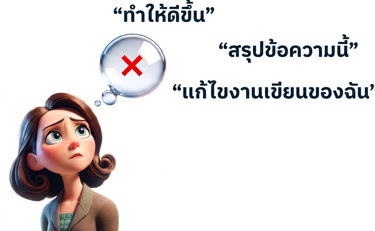 บุคคลพร้อมฟองความคิด