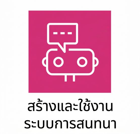 ไอคอนแสดง chatbot บน AWS