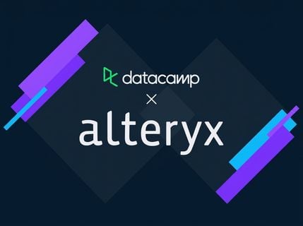 ภาพความร่วมมือระหว่าง DataCamp และ Alteryx