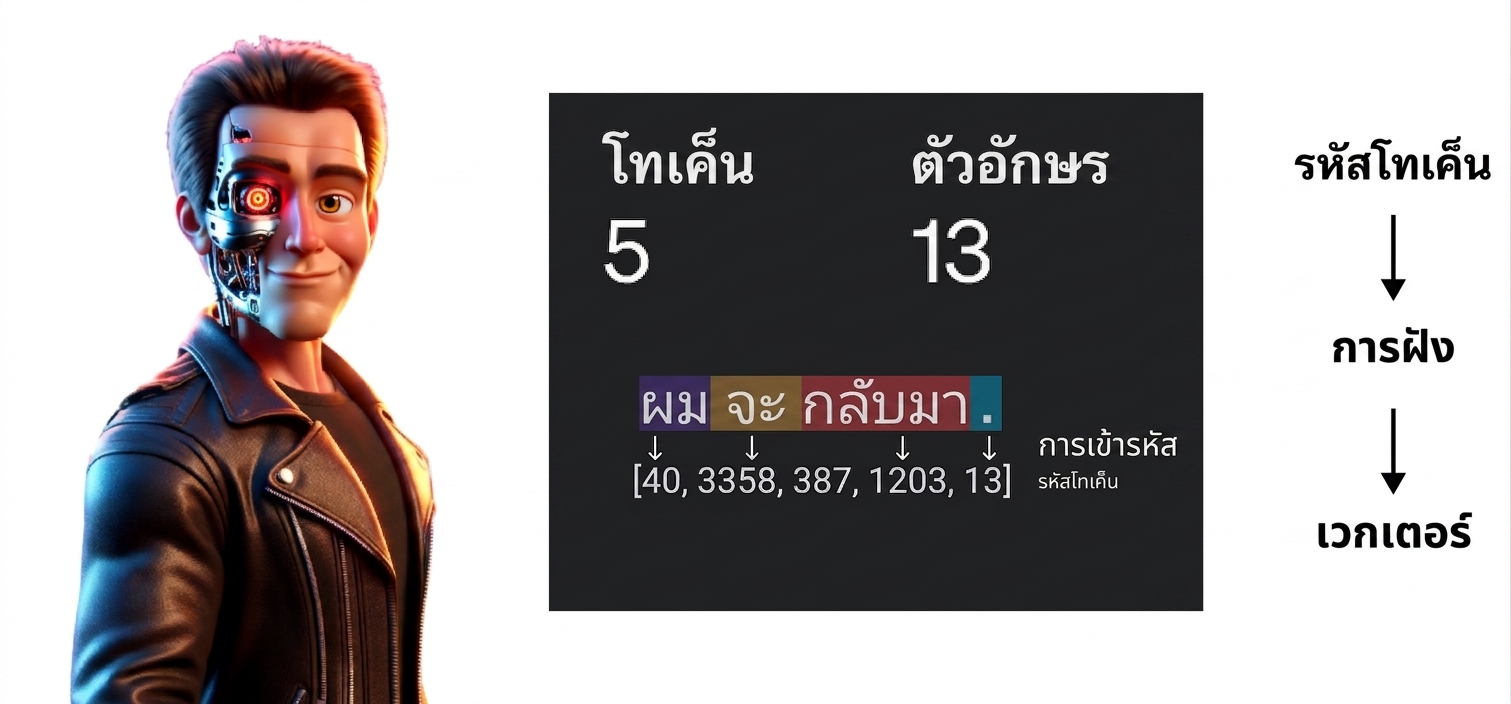 ภาพประกอบชายที่มีรูปลักษณ์คล้ายตัวละคร Terminator จากภาพยนตร์
