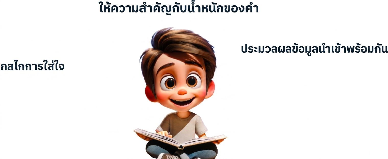 ภาพประกอบเด็กชายกำลังอ่านหนังสืออย่างมีความสุข