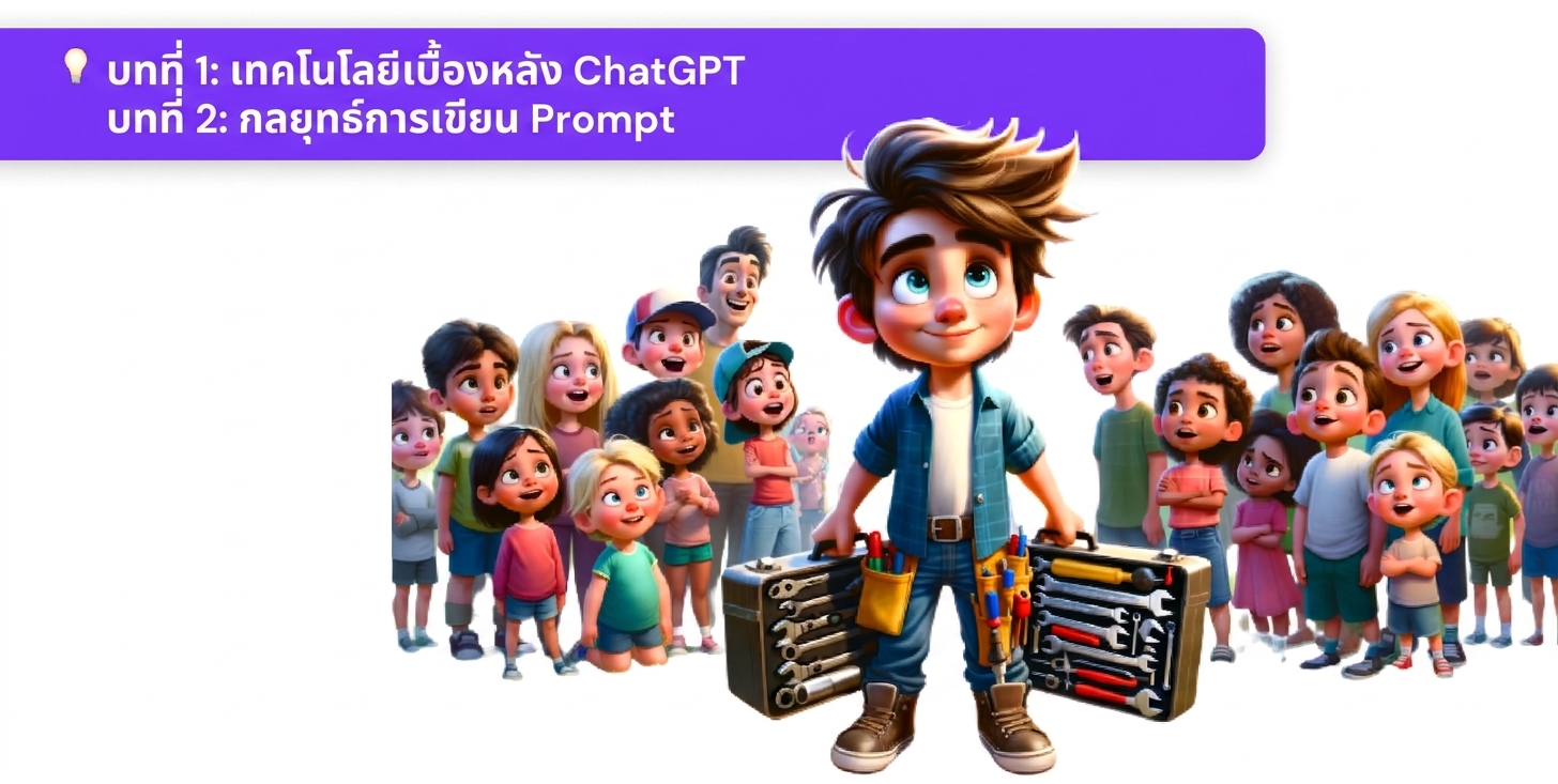 ภาพประกอบบุคคลถือเครื่องมือท่ามกลางกลุ่มผู้ชมที่ชื่นชม