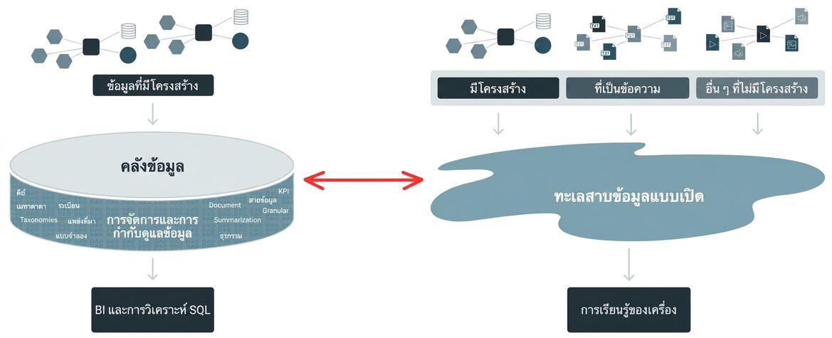 สถาปัตยกรรม Data Warehouse และ Data Lake