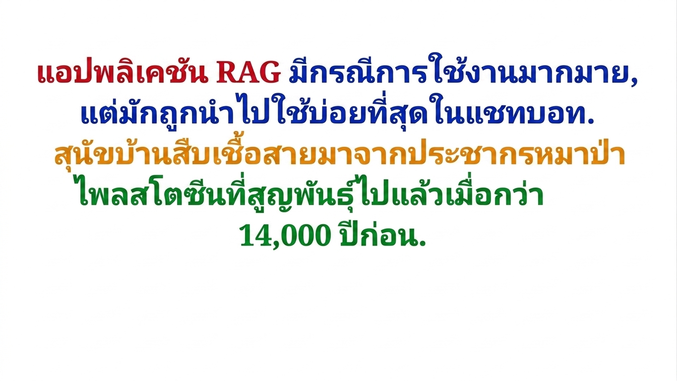 ย่อหน้าถูกแบ่งด้วยตัวอักษรหรือ token จนทำให้บริบทสูญหาย