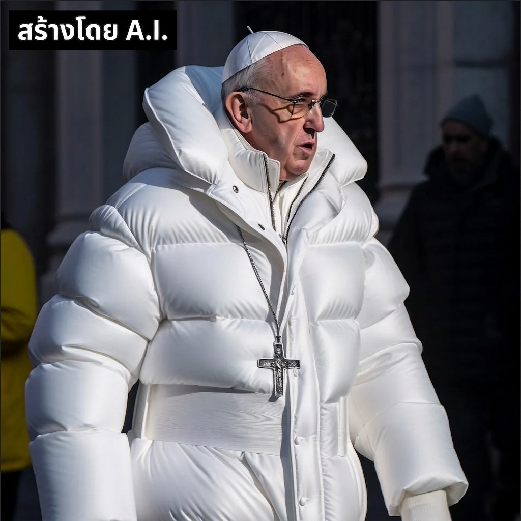 ภาพพระสันตะปาปาที่สร้างโดย AI