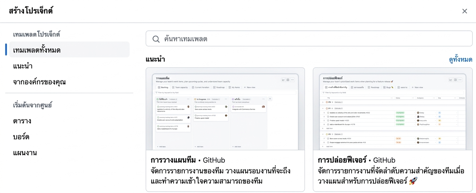 เลย์เอาต์ต่างๆ