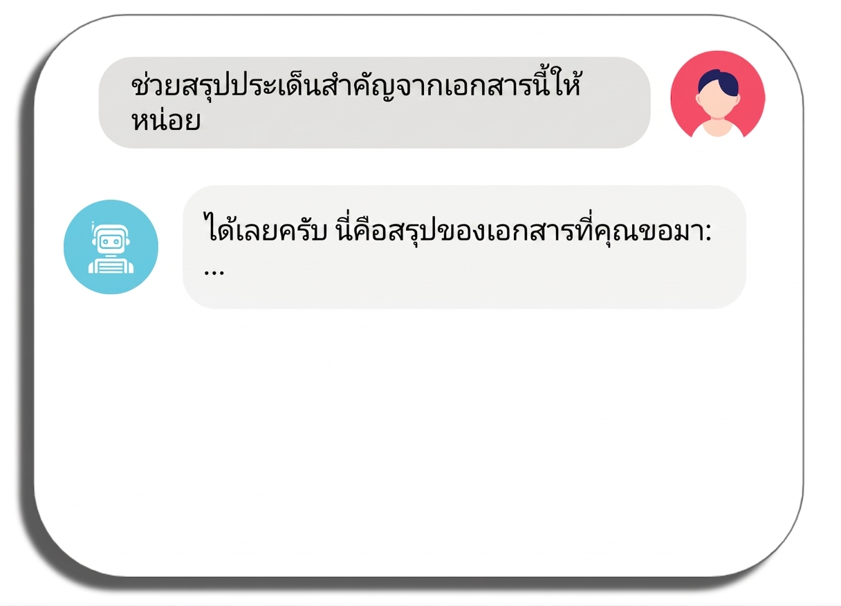 แชทบอทตอบรับคำขอ