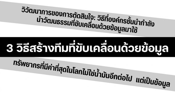 หัวข้อข่าวเกี่ยวกับการขับเคลื่อนด้วยข้อมูล