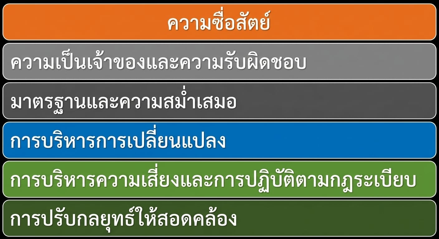 รายการหลักการของกรอบงานหกข้อ