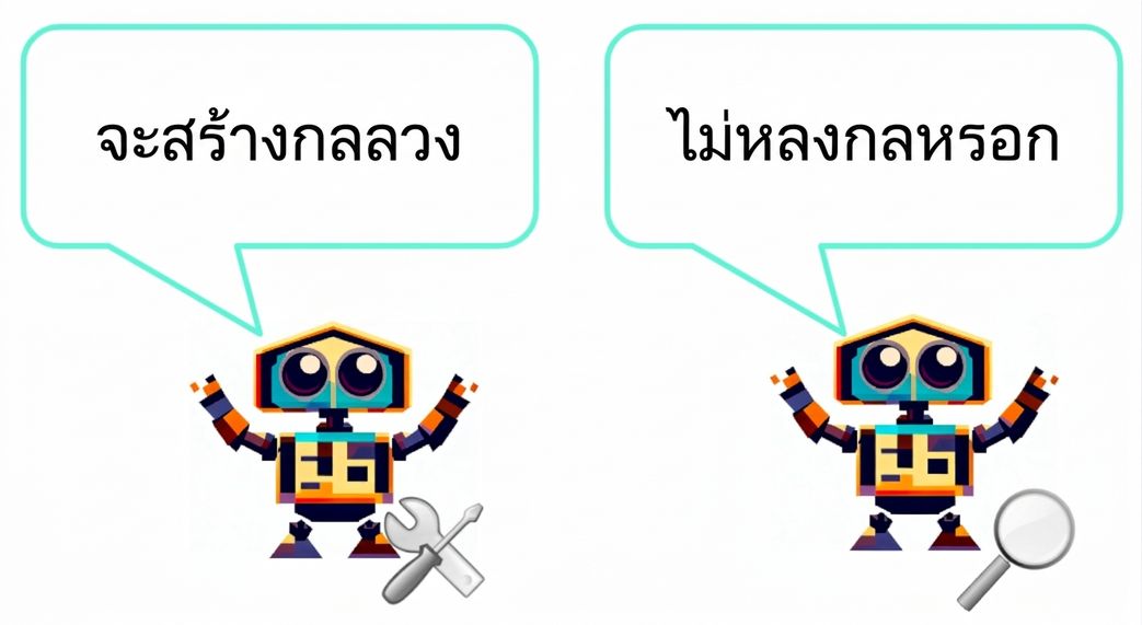 ภาพแสดงอัลกอริทึม generator ที่ท้าทายอัลกอริทึม discriminator ให้จำแนกภาพสุนัขที่ม้วนตัวและดูคล้ายเบเกิลหลายภาพ