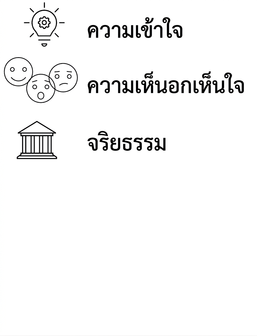 ความเข้าใจ ความเห็นอกเห็นใจ จริยธรรม