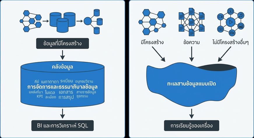 สถาปัตยกรรม Data Warehouse และ Data Lake