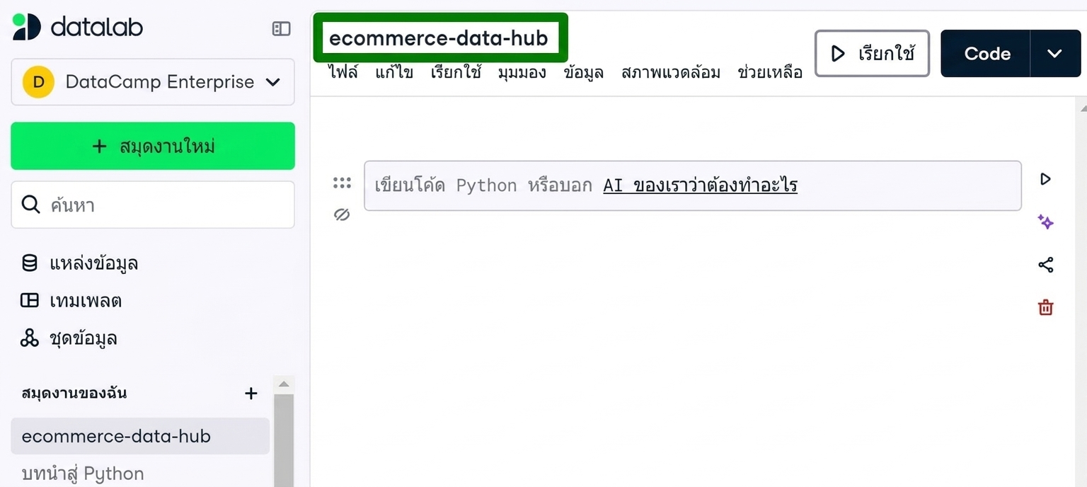 Emily ทำงานใน DataLab